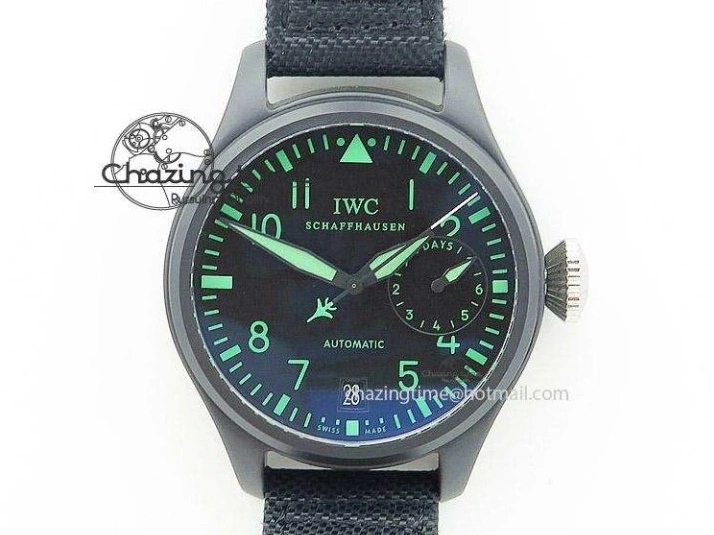 MIROTIME 0116 Supportive Big Pilot IW501008 “Boutique London” SS ZF Best Edition Blue Dial on Blue Leather Strap A 7106